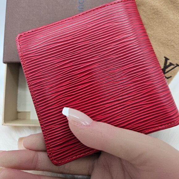 Louis Vuitton  Red Bifold Small Wallet - Picture 1 of 17